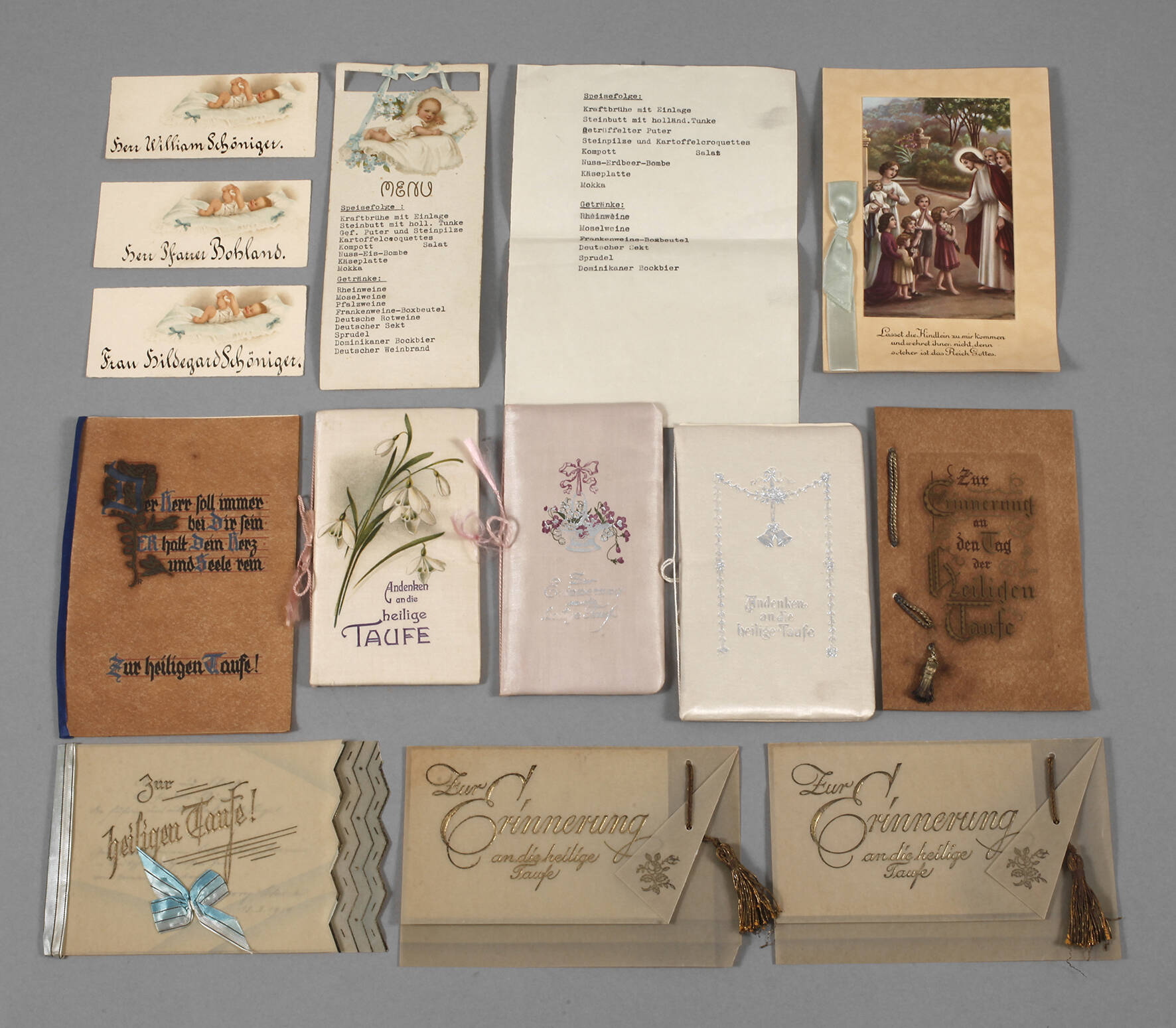 Konvolut Taufgeschenke