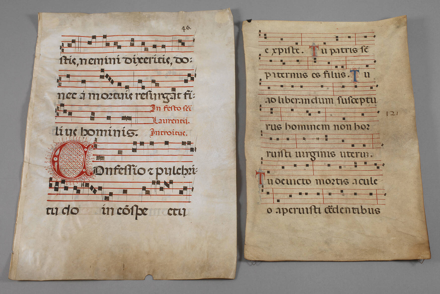 Zwei Antiphonarblätter