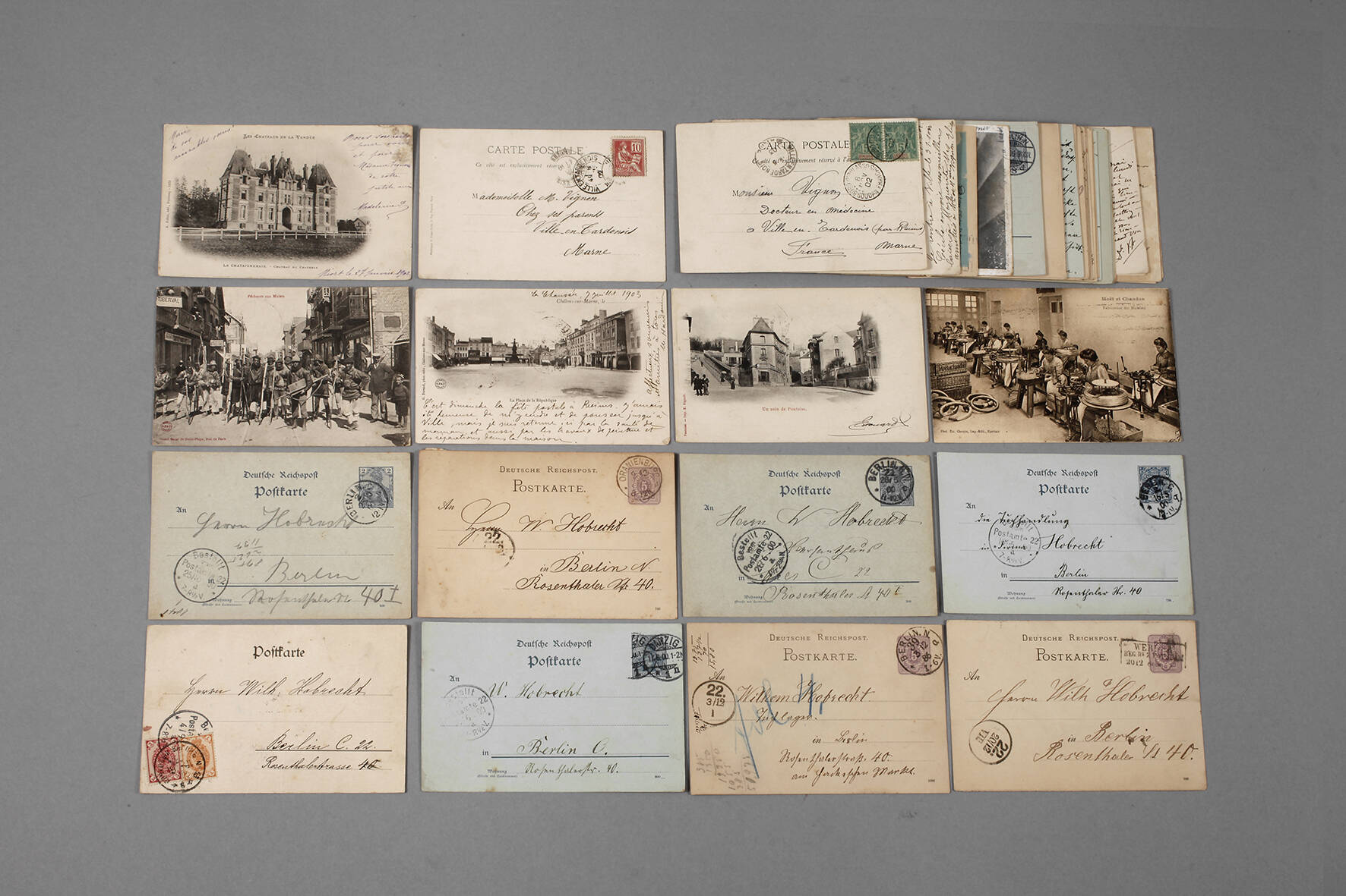 Geschäftliche Belege Wilhelm Hobrecht