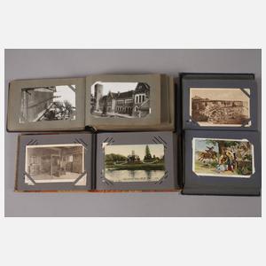 Drei kleine Ansichtskartenalben