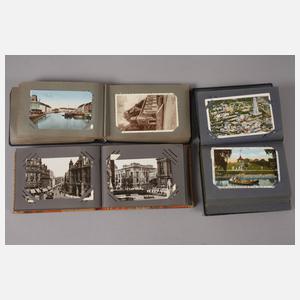 Drei kleine Ansichtskartenalben