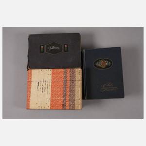 Drei kleine Ansichtskartenalben