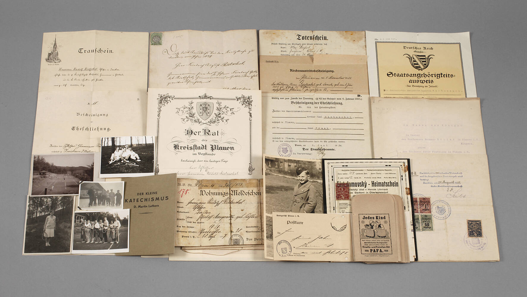 Konvolut Dokumente Plauen um 1900