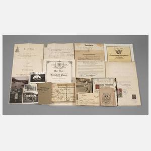 Konvolut Dokumente Plauen um 1900