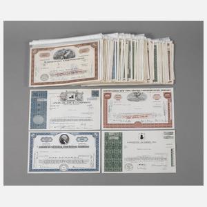 Konvolut Aktien Amerika