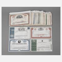 Konvolut Aktien Amerika111