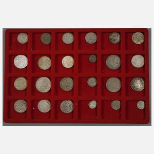 Sammlung Kleinmünzen späte Frühe Neuzeit
