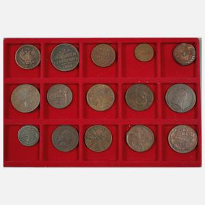 Sammlung Kleinmünzen späte Frühe Neuzeit