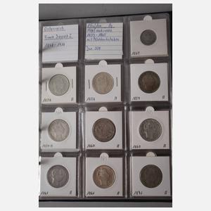 Zwei Münzalben Österreich