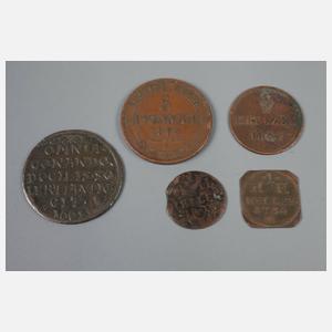 Konvolut Münzen Sachsen