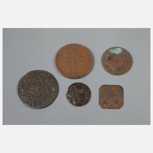 Konvolut Münzen Sachsen