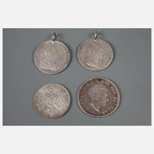 Konvolut Münzen Sachsen