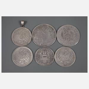 Konvolut Münzen Bayern