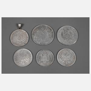 Konvolut Münzen Bayern