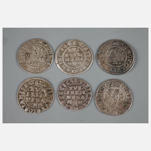 Konvolut 1/16 Taler Schleswig-Holstein