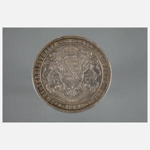 Zwei Vereinstaler Sachsen