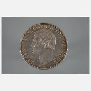 Zwei Vereinstaler Sachsen