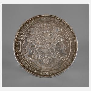 Zwei Vereinstaler Sachsen