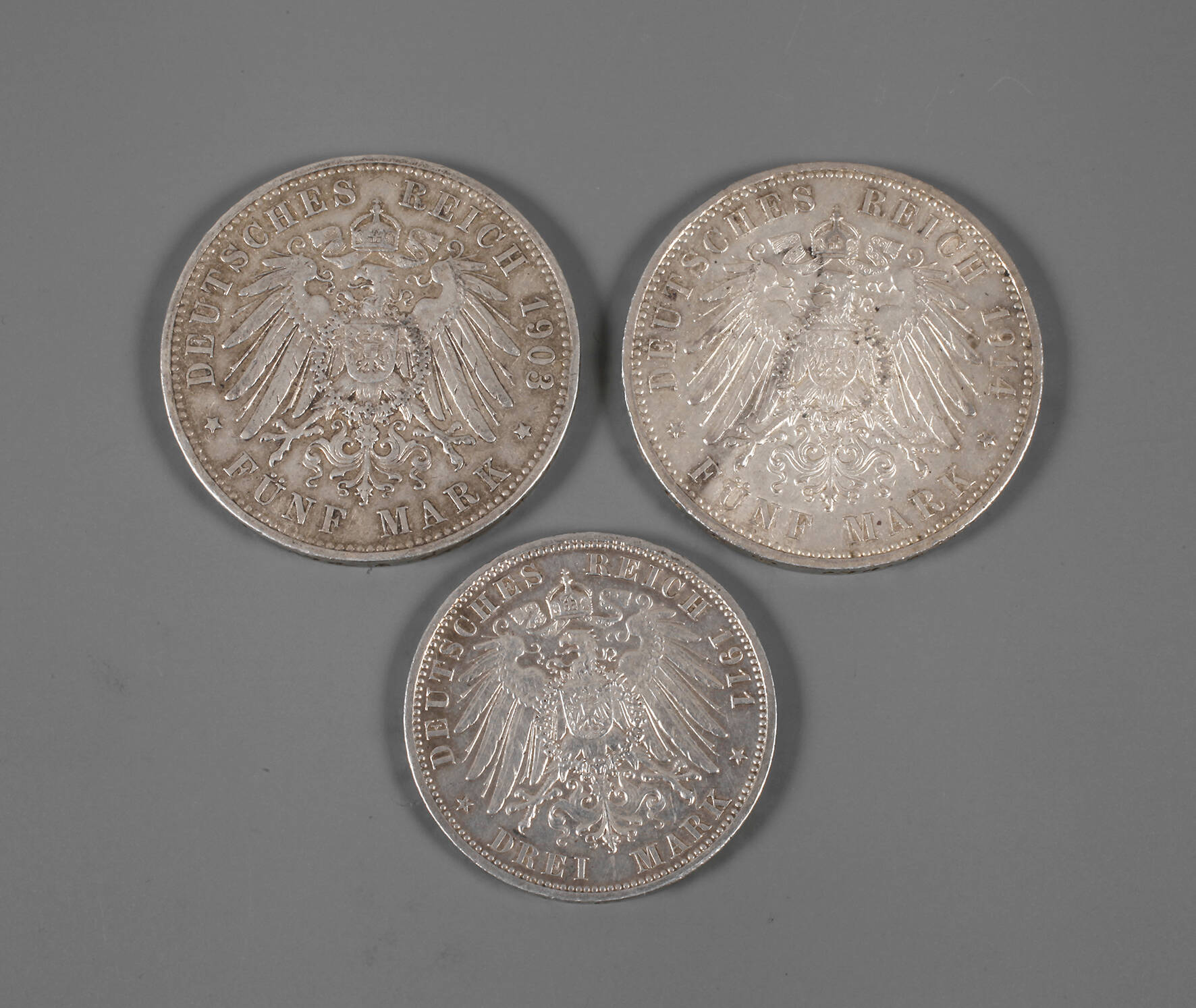Drei Münzen Preußen
