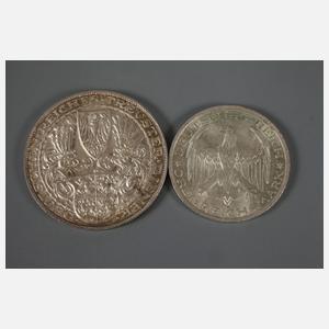 Zwei Prägungen Weimarer Republik