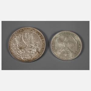 Zwei Prägungen Weimarer Republik