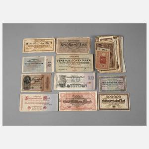 Konvolut Banknoten