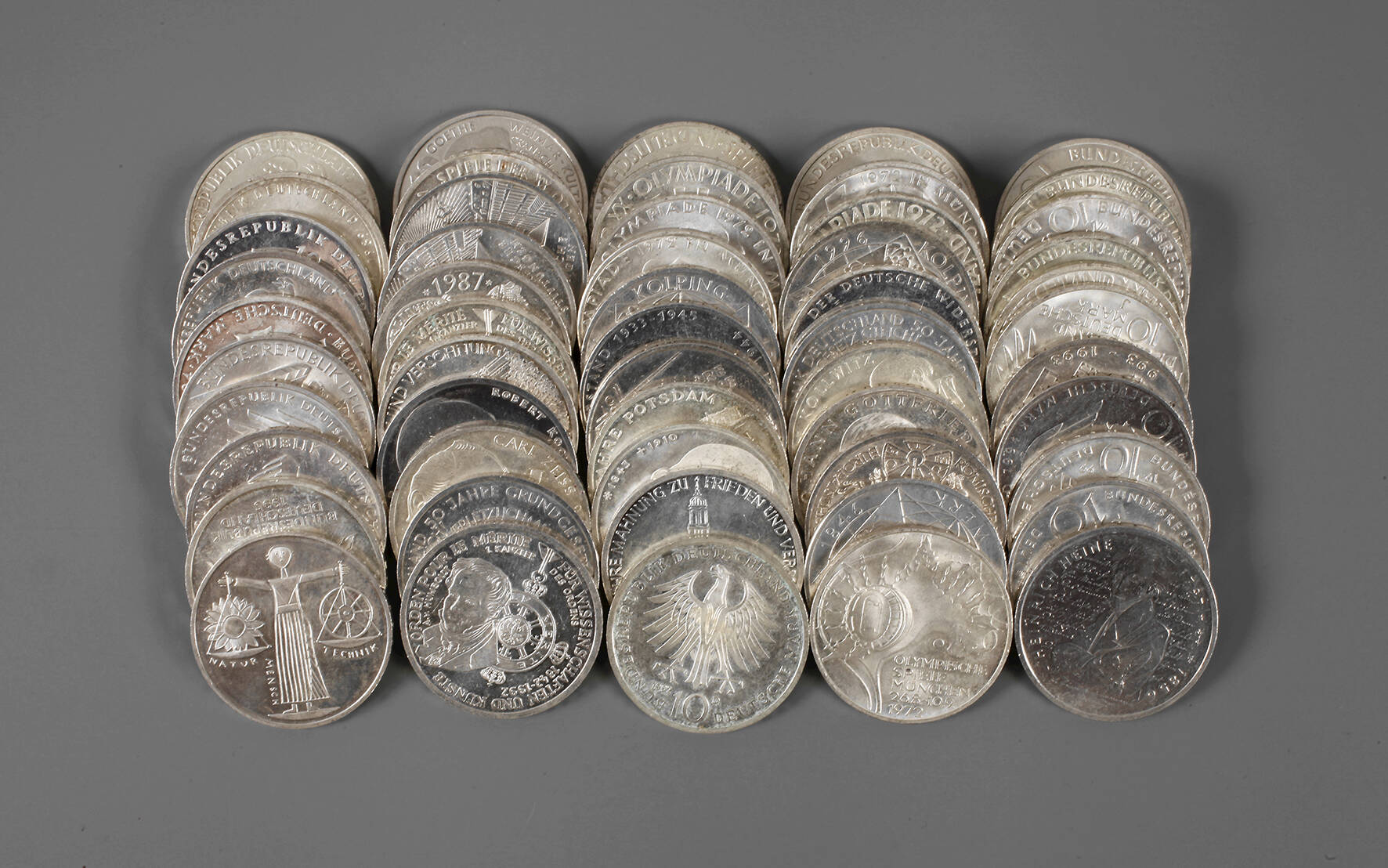 Konvolut 10 DM Gedenkprägungen