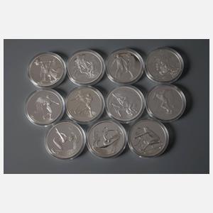 Konvolut Olympia-Prägungen