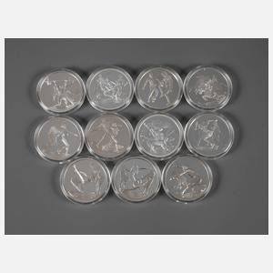 Konvolut Olympia-Prägungen