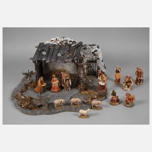 Alpenländische Weihnachtskrippe