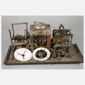 Tischuhr in Form einer Kirche