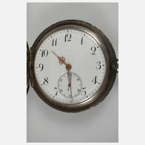 Taschenuhr mit Reitermotiv