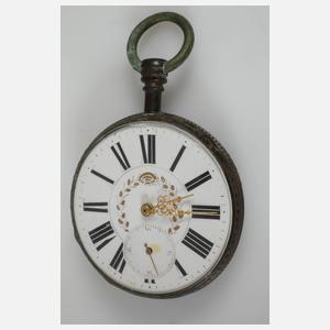 Schlüsseluhr Silber