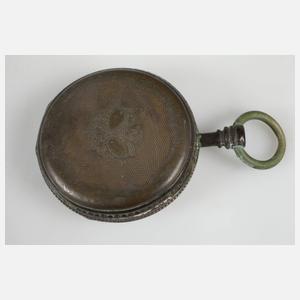 Schlüsseluhr Silber