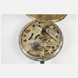 Schlüsseluhr Silber