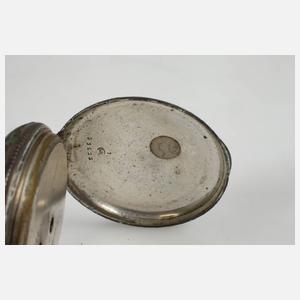 Schlüsseluhr Silber