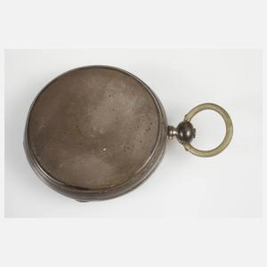 Schlüsseluhr Silber