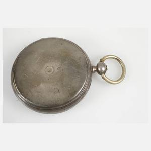 Schlüsseluhr Silber