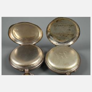 Zwei Taschenuhren Silber