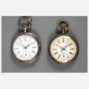 Zwei Taschenuhren Silber