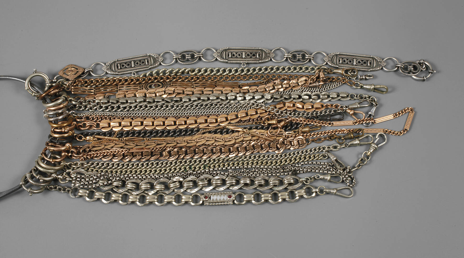 Sammlung Taschenuhrenketten