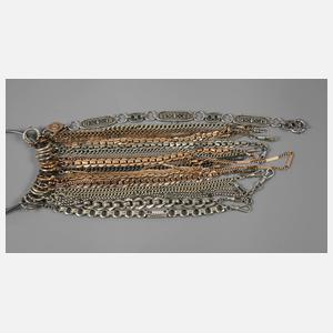 Sammlung Taschenuhrenketten