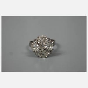 Damenring mit Diamanten von ca. 3,3 ct