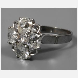 Damenring mit Diamanten von ca. 3,3 ct