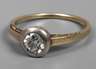 Damenring mit Altschliffdiamant