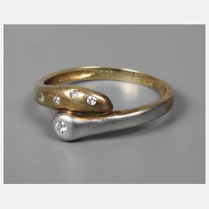 Damenring mit Brillanten