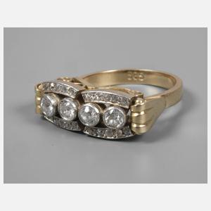 Damenring mit Diamanten
