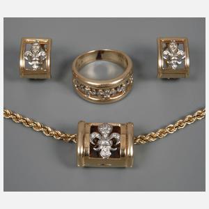 Schmuckset mit Diamanten