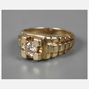 Herrenring mit Brillant