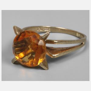 Damenring mit Citrin